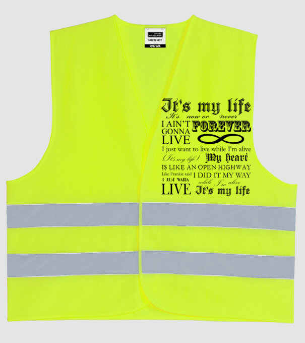  minta neonsárga pólón